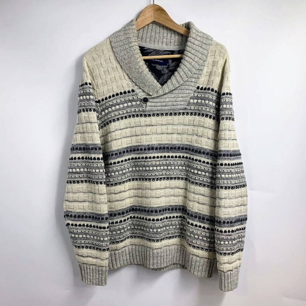Tommy Bahama Men's‎ Mogador Island Wool Blend Shawl-Collar Sweater Size M